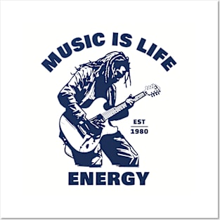 music life energy Posters and Art